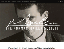 Tablet Screenshot of normanmailersociety.org